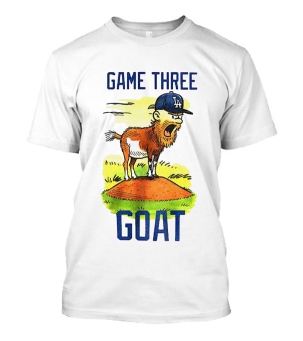 Game Three Goat Los Angeles Dodgers MLB Baseball World Series 2025 T-Shirt