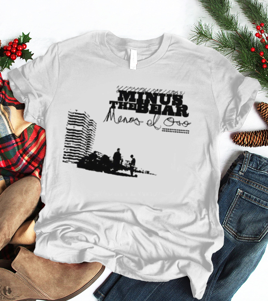 Minus The Bear Menos El Oso Skyline Urban Scene T-Shirt