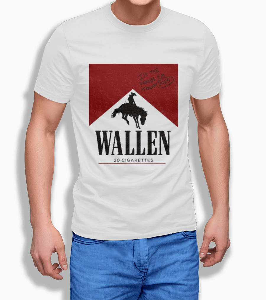Wallen I'm The Problem Tour 2025 20 Cigarettes T-Shirt