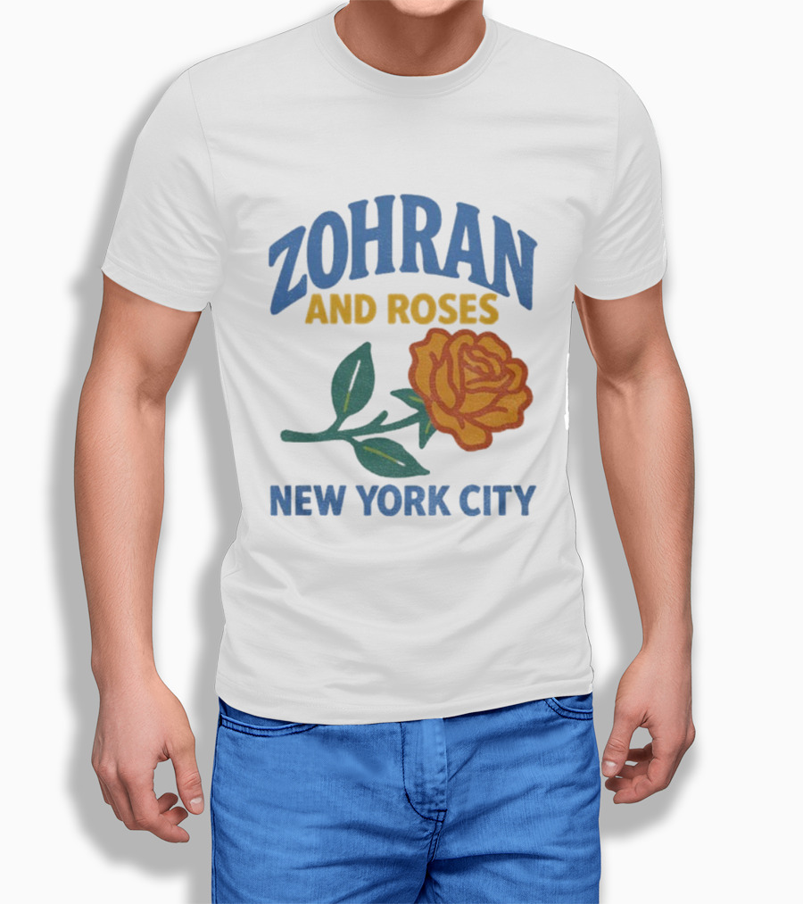 Zohran And Roses New York City Roti And Roses Mayor Mamdani T-Shirt