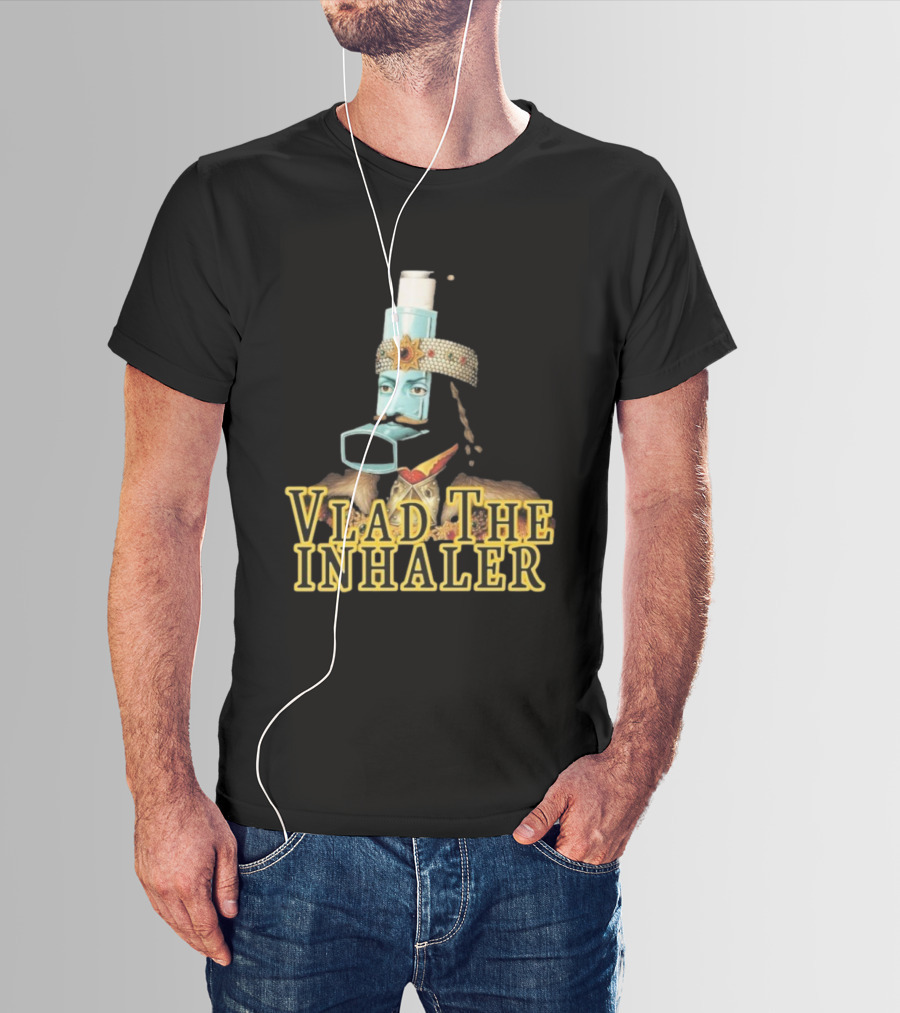 Vlad The Inhaler Asthma Humor Parody T-Shirt