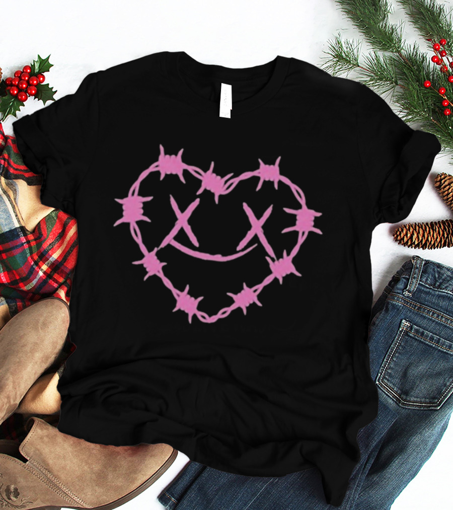 Sorry X Pop Punk Barbed Wire Heart Icon T-Shirt