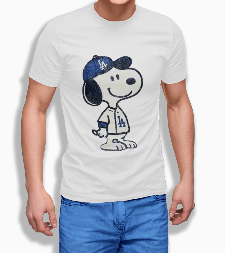 Snoopy Los Angeles Dodgers MLB Baseball Player World Series 2025 T-Shirt