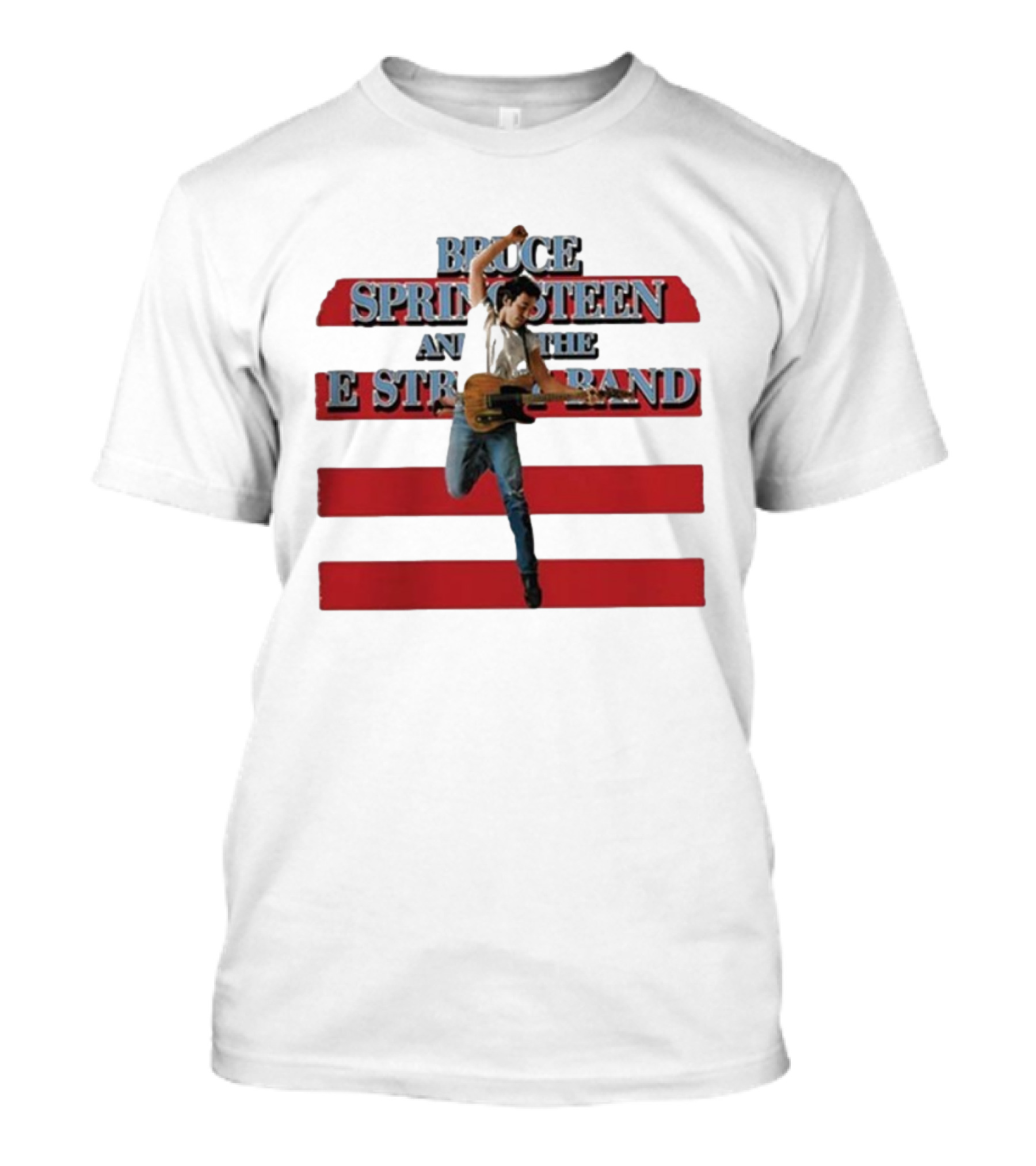 Bruce Springsteen And The E Street Band Born In The U.S.A. Tour 1984-85 Guitar T-Shirt