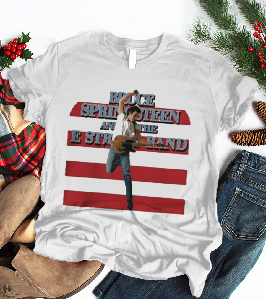 Bruce Springsteen And The E Street Band Born In The U.S.A. Tour 1984-85 Guitar T-Shirt