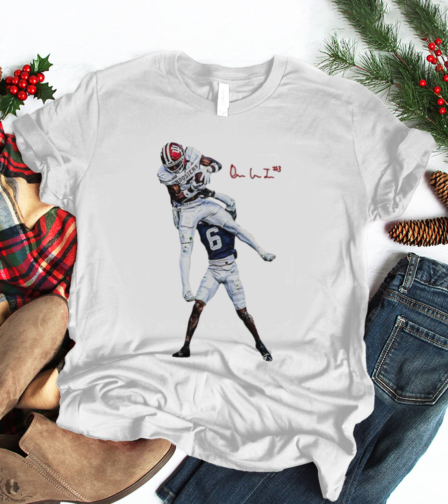 Omar Cooper Jr Indiana Hoosiers Football Catch Moment T-Shirt