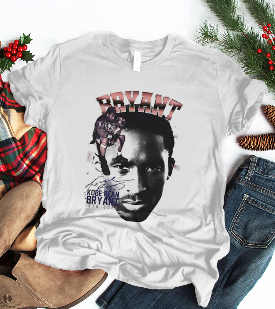 Kobe Bryant Los Angeles Lakers Basketball Vintage Tribute Bryant Signature Retro T-Shirt