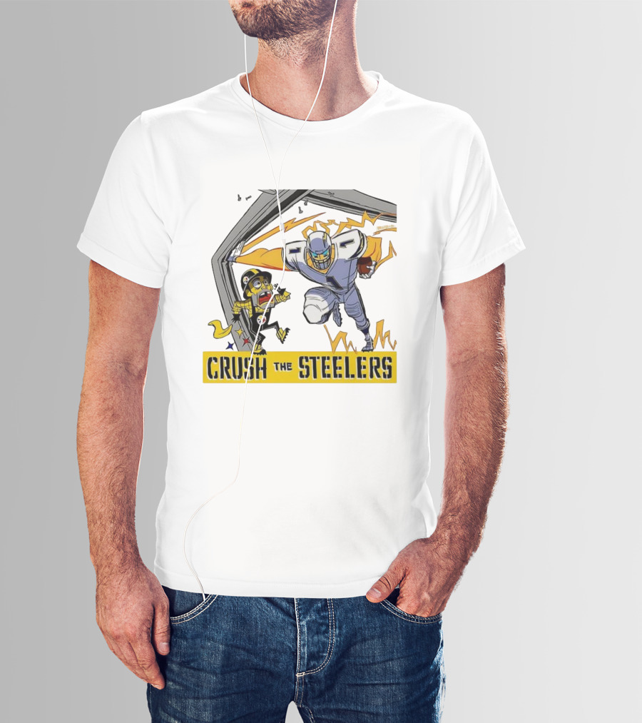 Los Angeles Chargers Vs Pittsburgh Steelers NFL 2025 Crush The Steelers T-Shirt