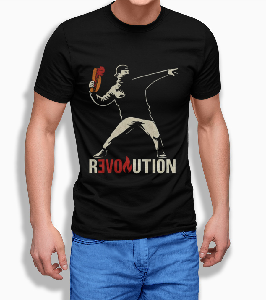 Revolution Sandwich Throwing Guy Washington DC Free Revolution T-Shirt