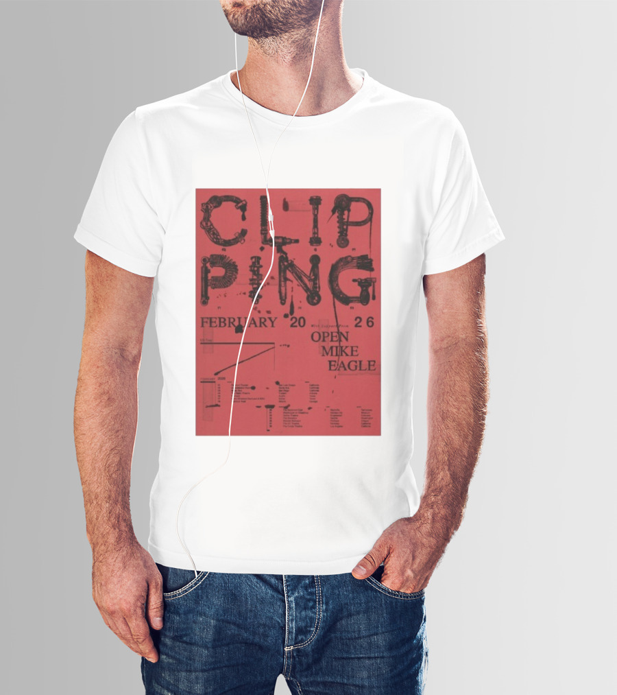 Clipping Open Mike Eagle February 2026 Tour USA With Special Guest T-Shirt