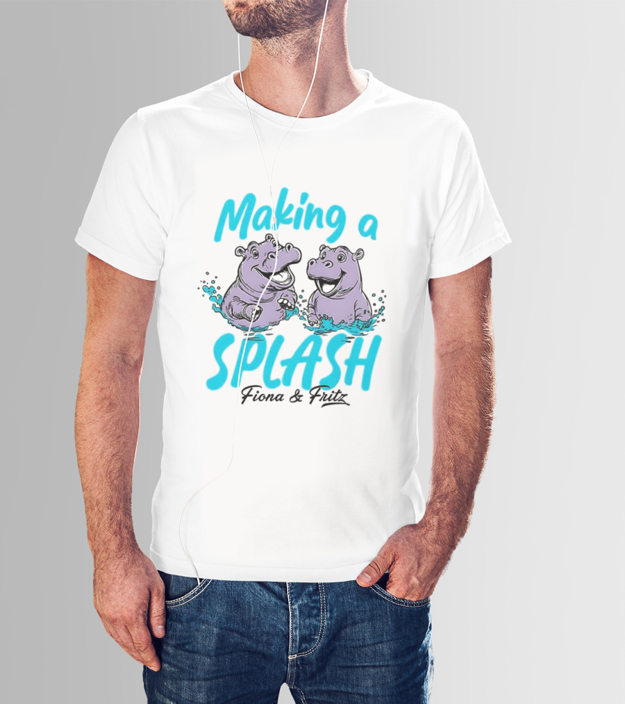 Making A Splash Fiona And Fritz Hippo Fun T-Shirt