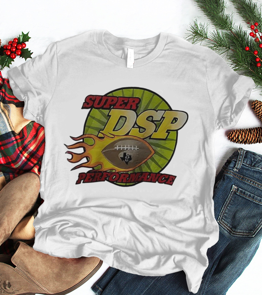 Super DSP Performance Flaming Football Graphic T-Shirt