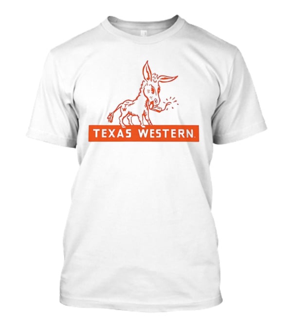 Texas Western Donkey Mascot Classic Vintage Style T-Shirt