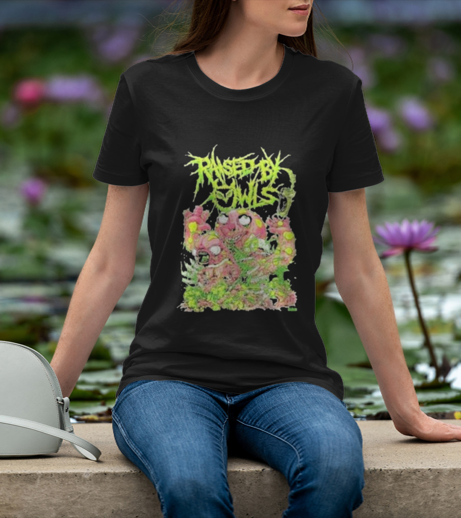 Transfusion Owls Neon Gore Monster Brutal Horror Metal T-Shirt