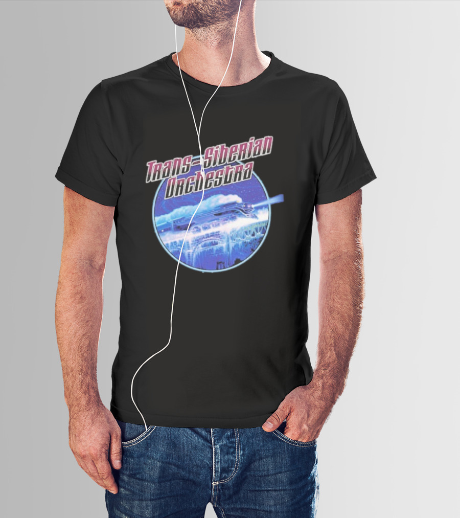 Trans-Siberian Orchestra Winter Train Scene Circle T-Shirt