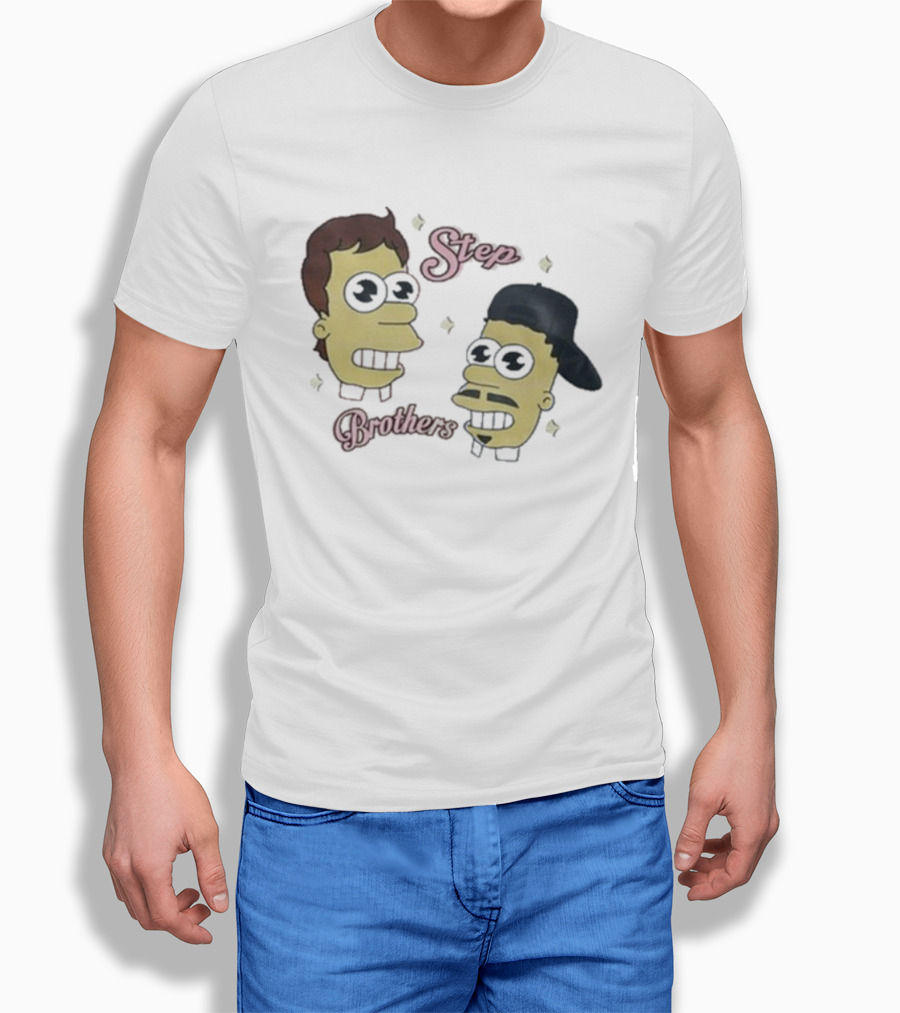 Julian And Logan Step Brothers Christmas Simpsons Style T-Shirt