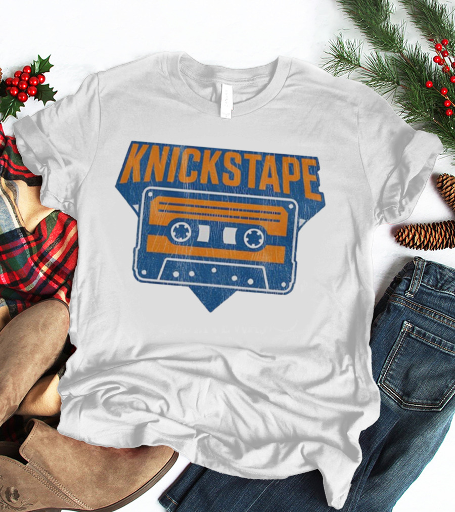 Knickstape Cassette New York Knicks Retro Fan Gear T-Shirt