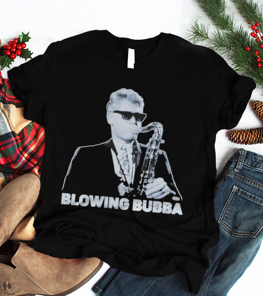 Bubba Diablo Macabre Blowing Bubba Saxophone Retro Style T-Shirt