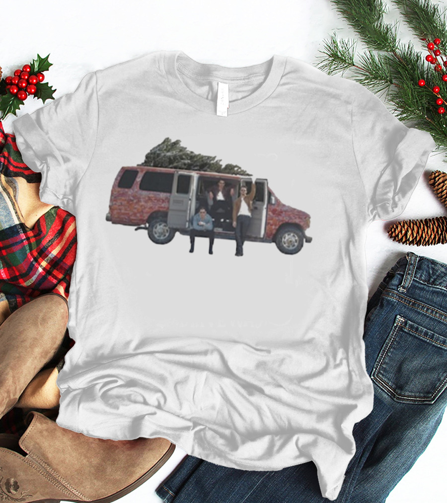 Jonas Brothers Christmas Road Trip Van With Tree T-Shirt