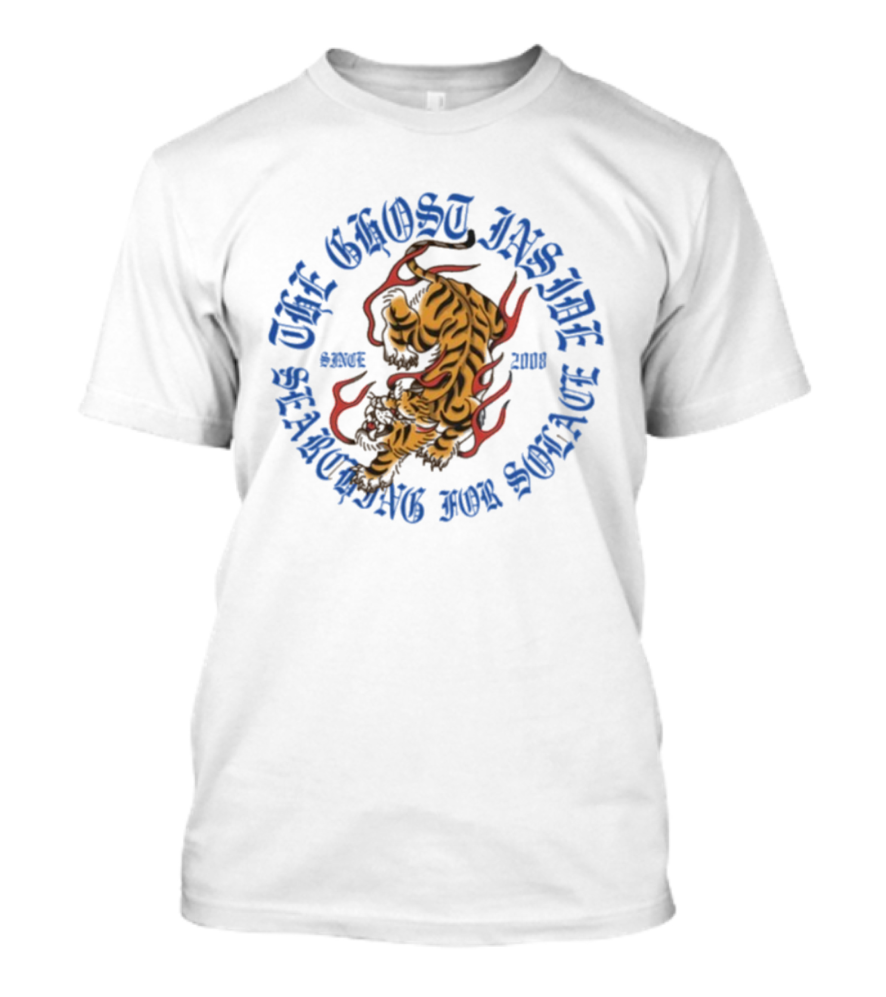 The Ghost Inside Since 2008 Searching For Solace Tiger T-Shirt