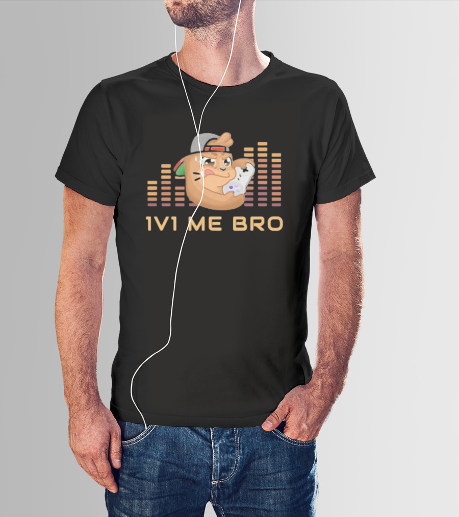``` Chambo 1V1 Me Bro Gaming Challenge With Angry Controller Snack ``` T-Shirt