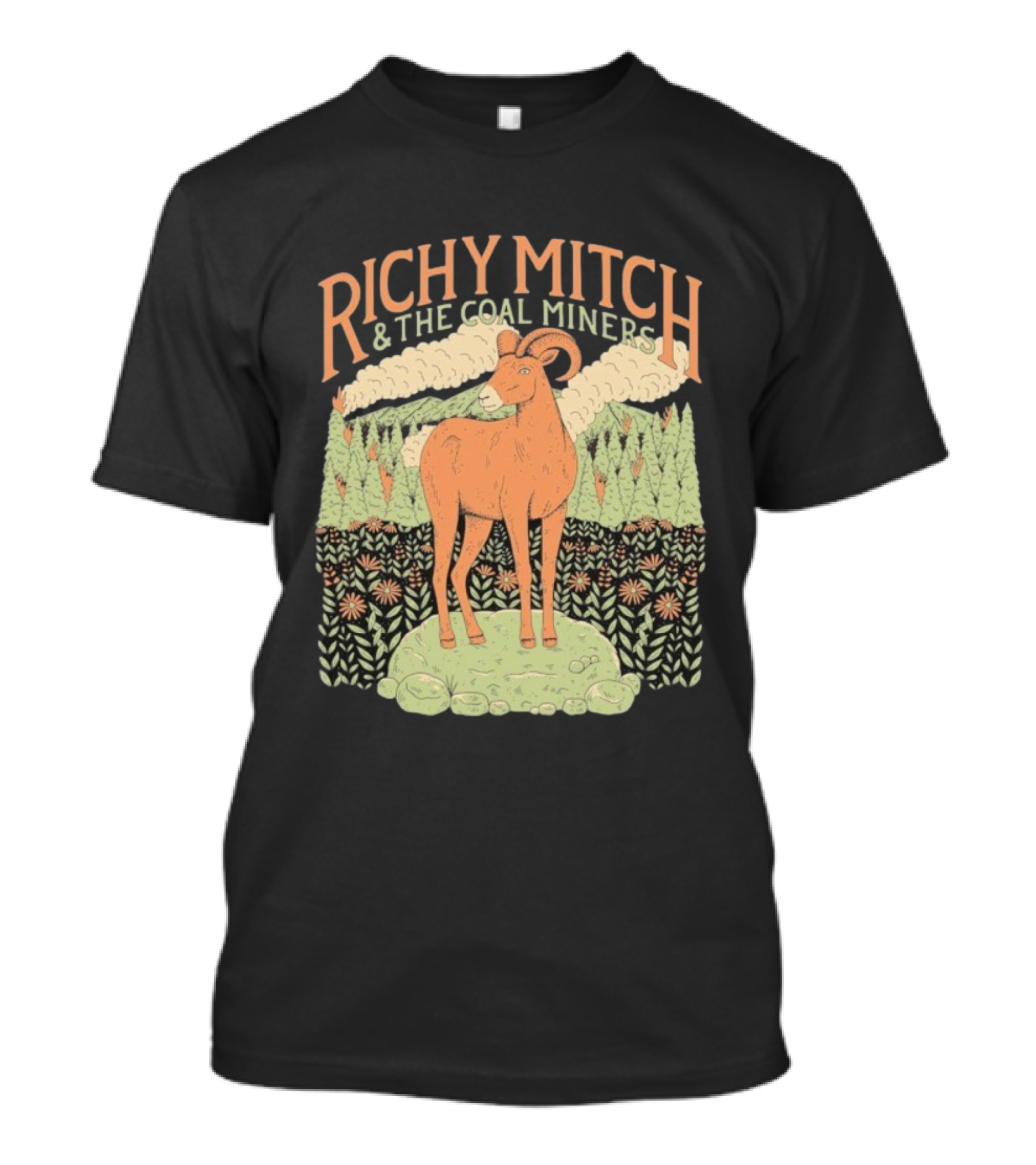 Richy Mitch And The Coal Miners Bighorn Goat Forest Scene T-Shirt