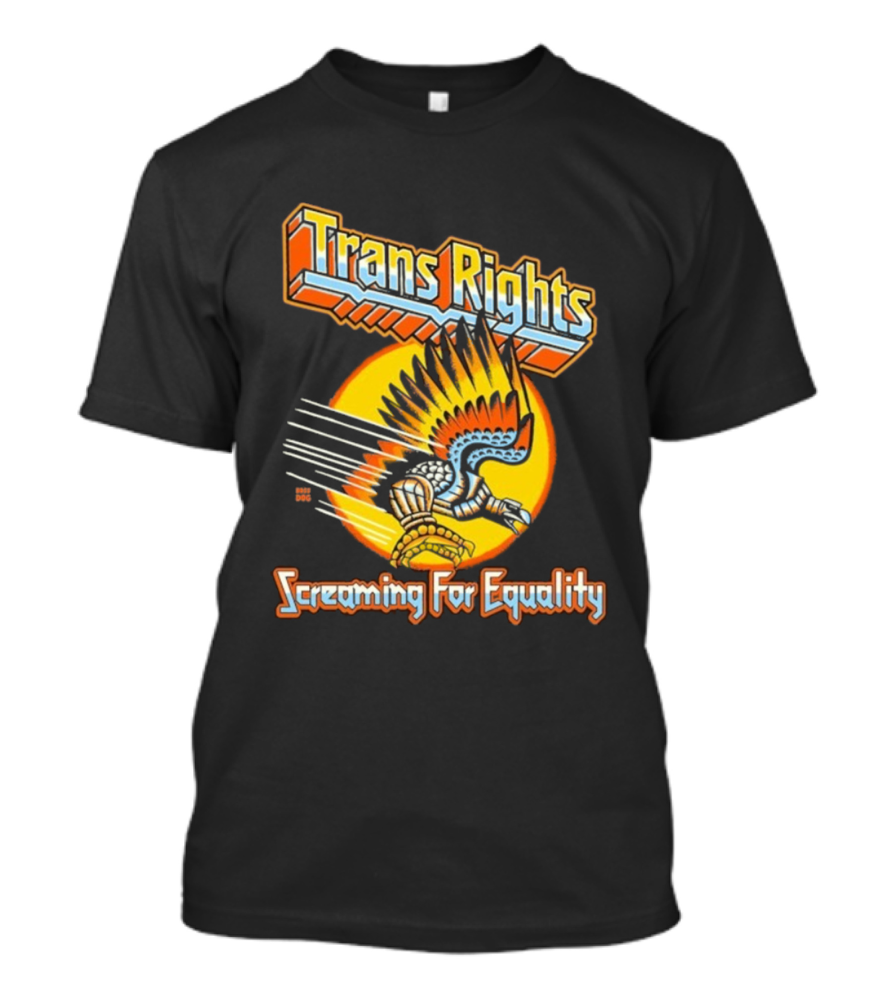 Trans Rights Screaming For Equality Phoenix Wings Empowerment T-Shirt