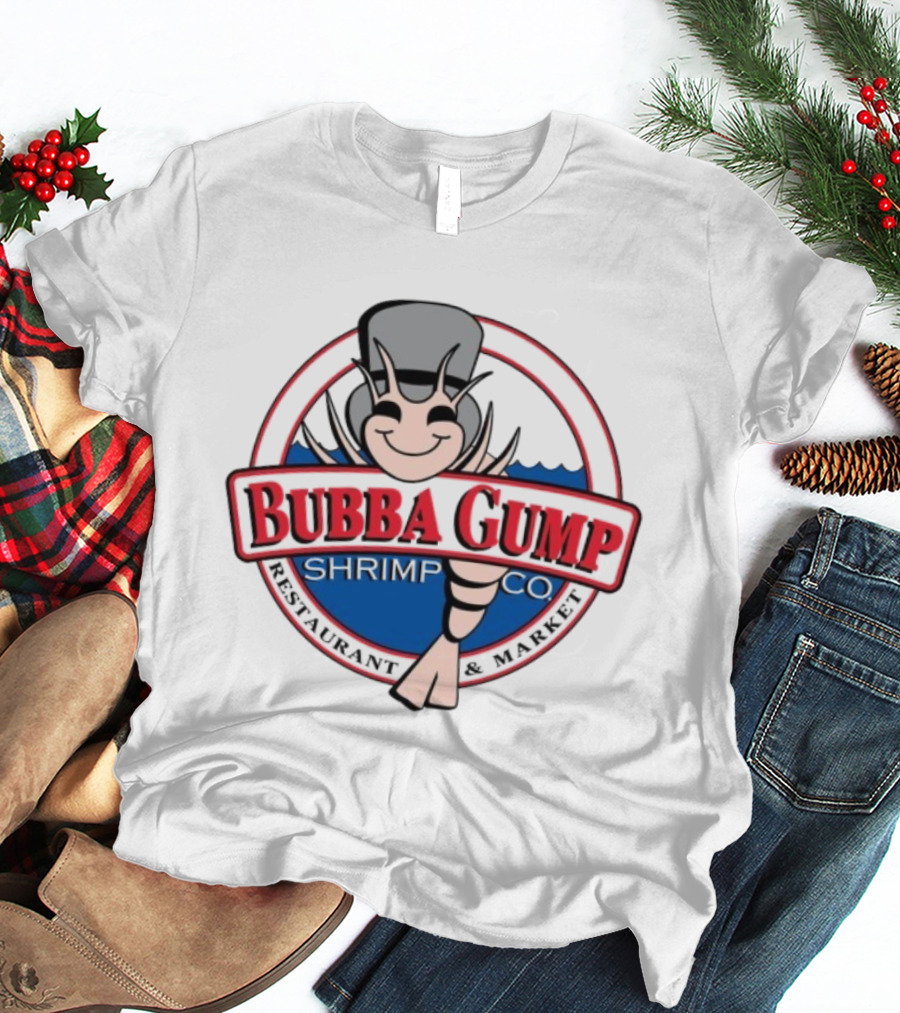 Bubba Gump Shrimp Co Happy Shrimp Iconic Symbol T-Shirt