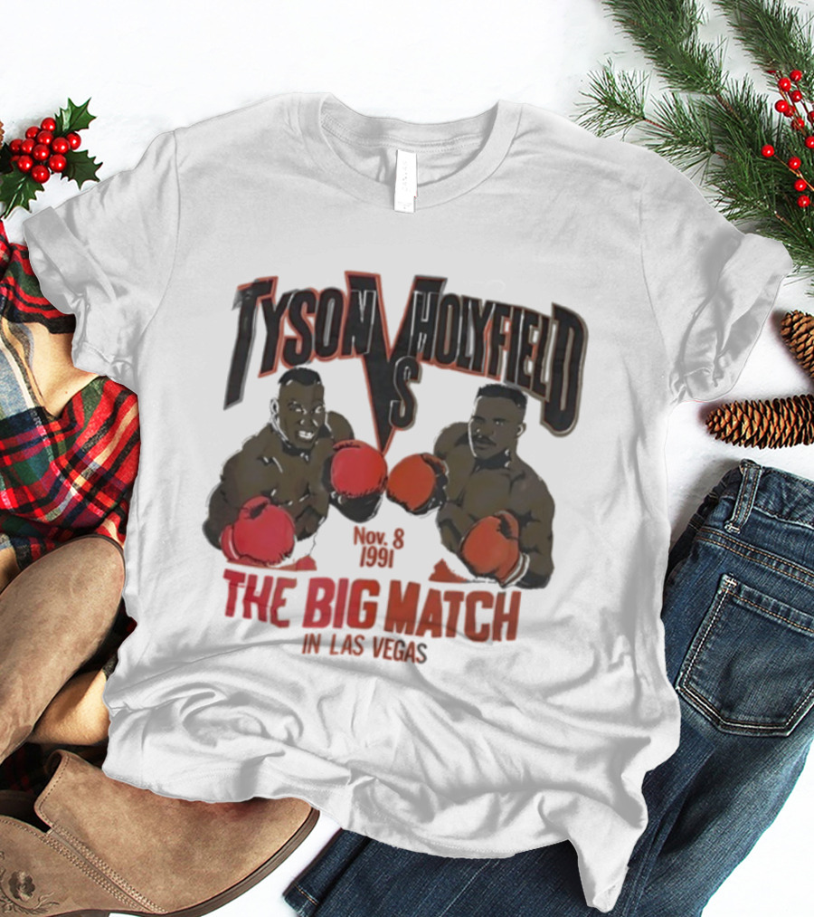 Tyson Vs Holyfield Nov 8 1991 The Big Match In Las Vegas T-Shirt