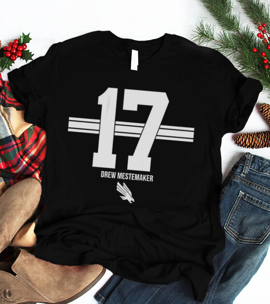 Drew Mestemaker North Texas Mean Green Football Number 17 T-Shirt