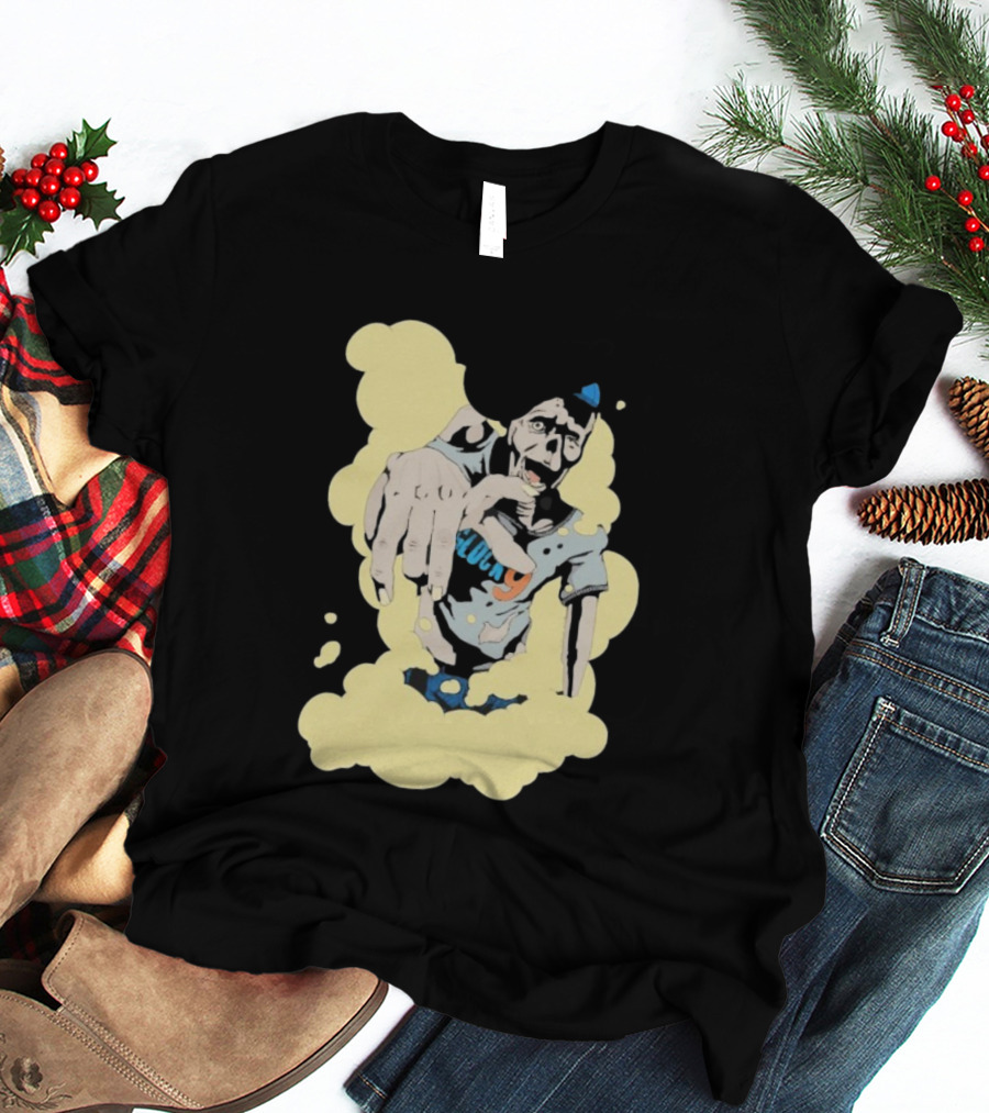 Zombie Apocalypse Glock9 Graphic Smashing Through Smoke T-Shirt