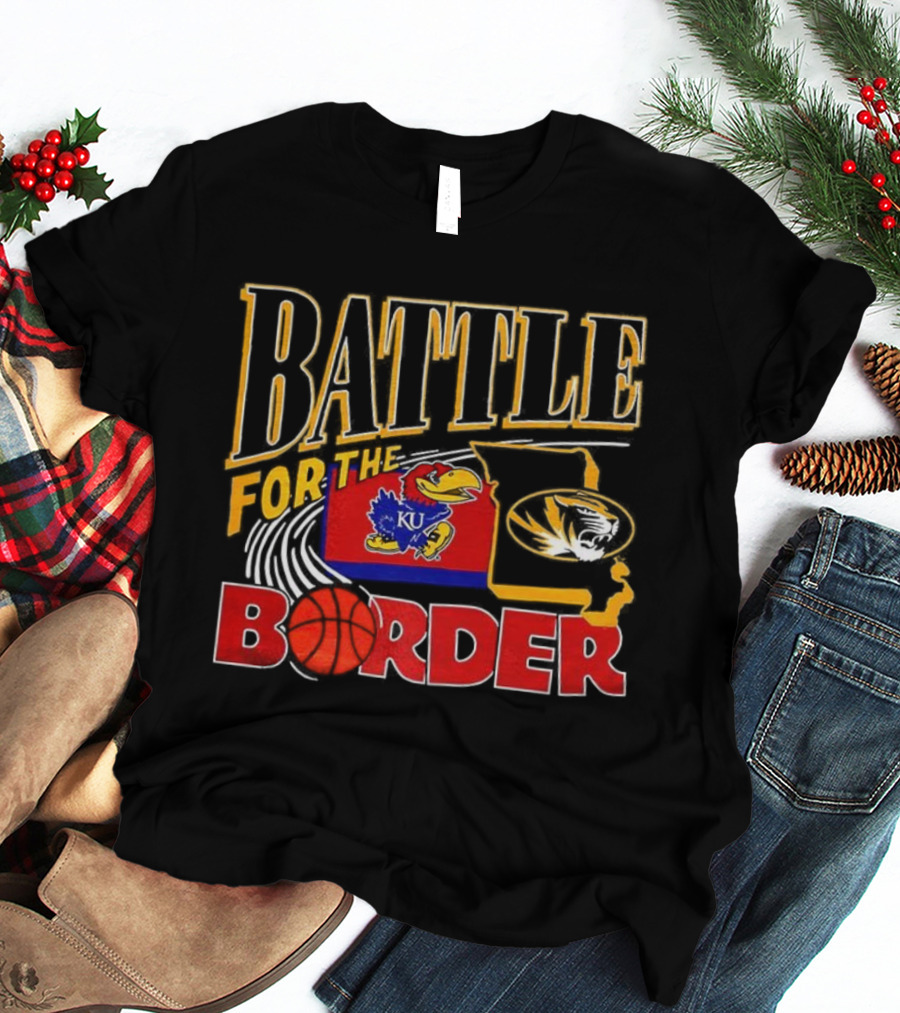 Battle For The Border KU Jayhawks Vs Mizzou Tigers T-Shirt