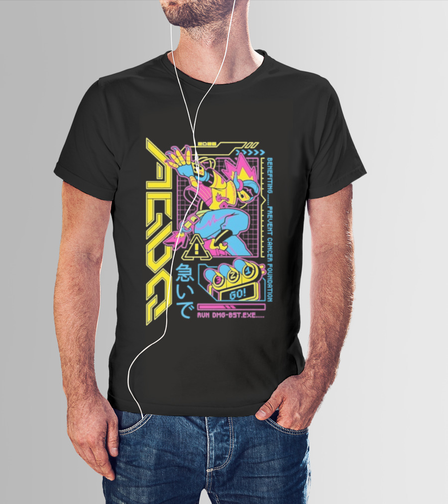 AGDQ 2026 Attendee Vibrant Robot Style Benefiting Prevent Cancer Foundation T-Shirt