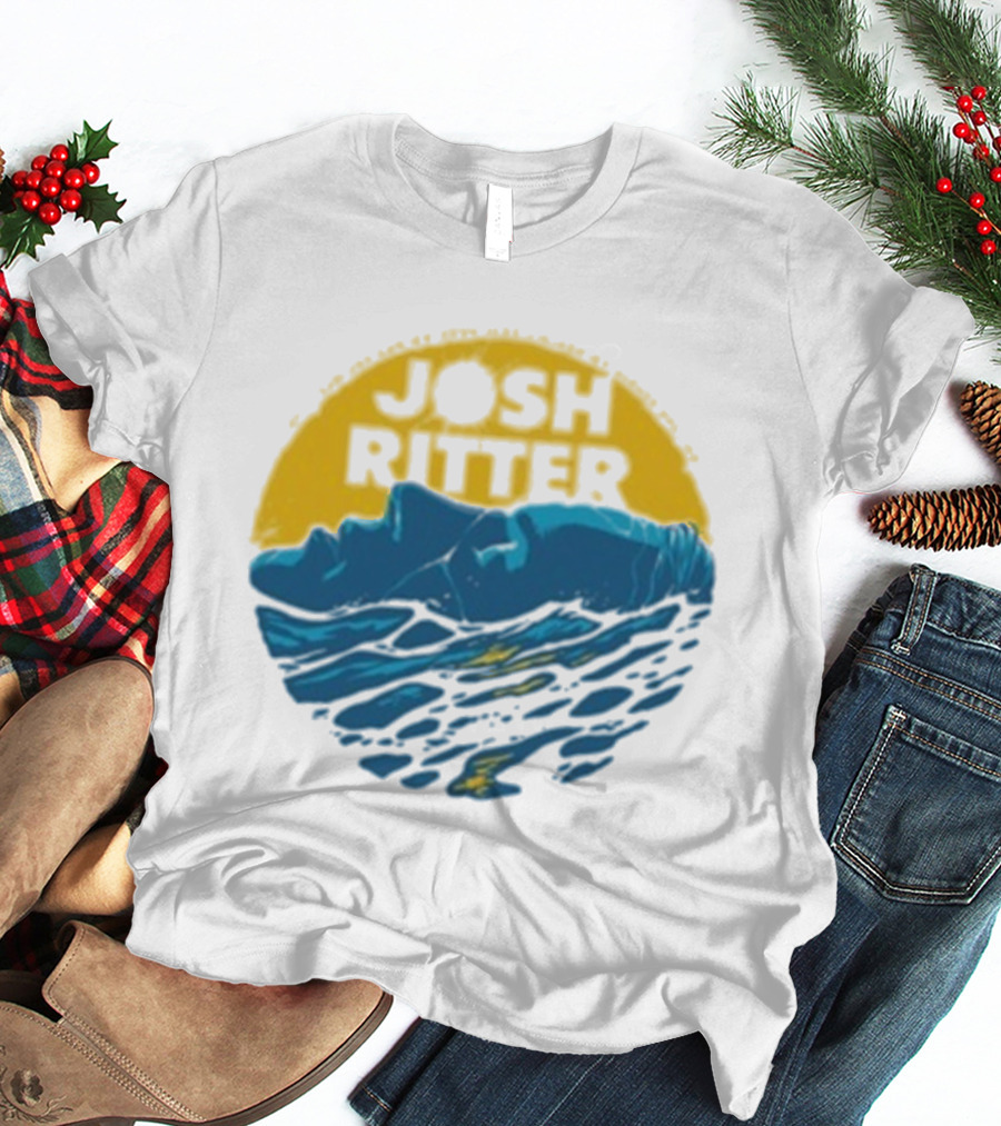 Josh Ritter Wild Ways Face Ocean Sunrise T-Shirt