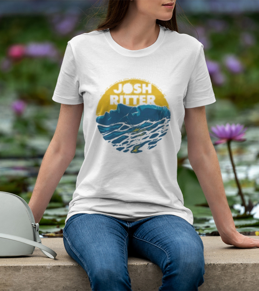 Josh Ritter Wild Ways Face Ocean Sunrise T-Shirt