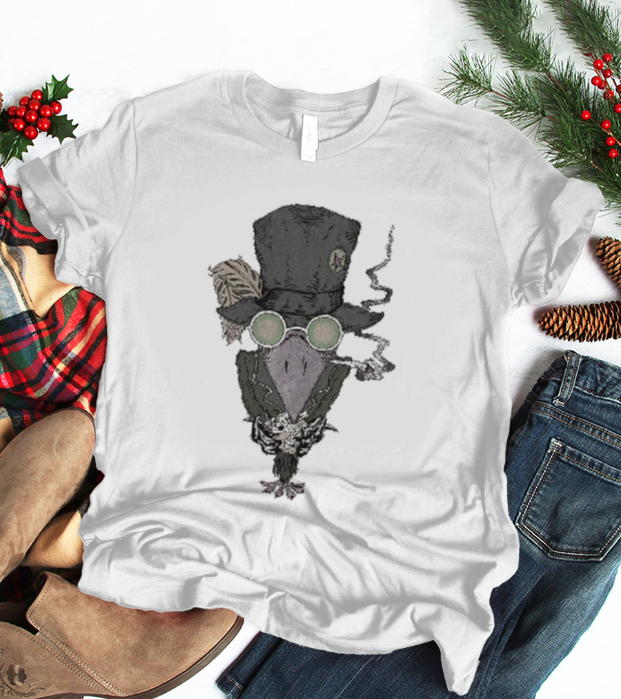 The Black Crowes Smoking Crow Vintage Aesthetic T-Shirt