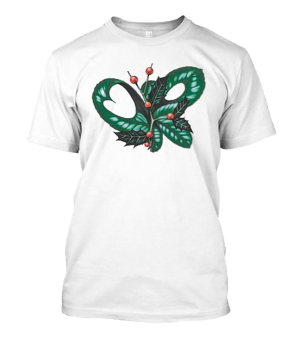 Olivia Rodrigo Holly Christmas Snake And Berries Holiday Theme T-Shirt