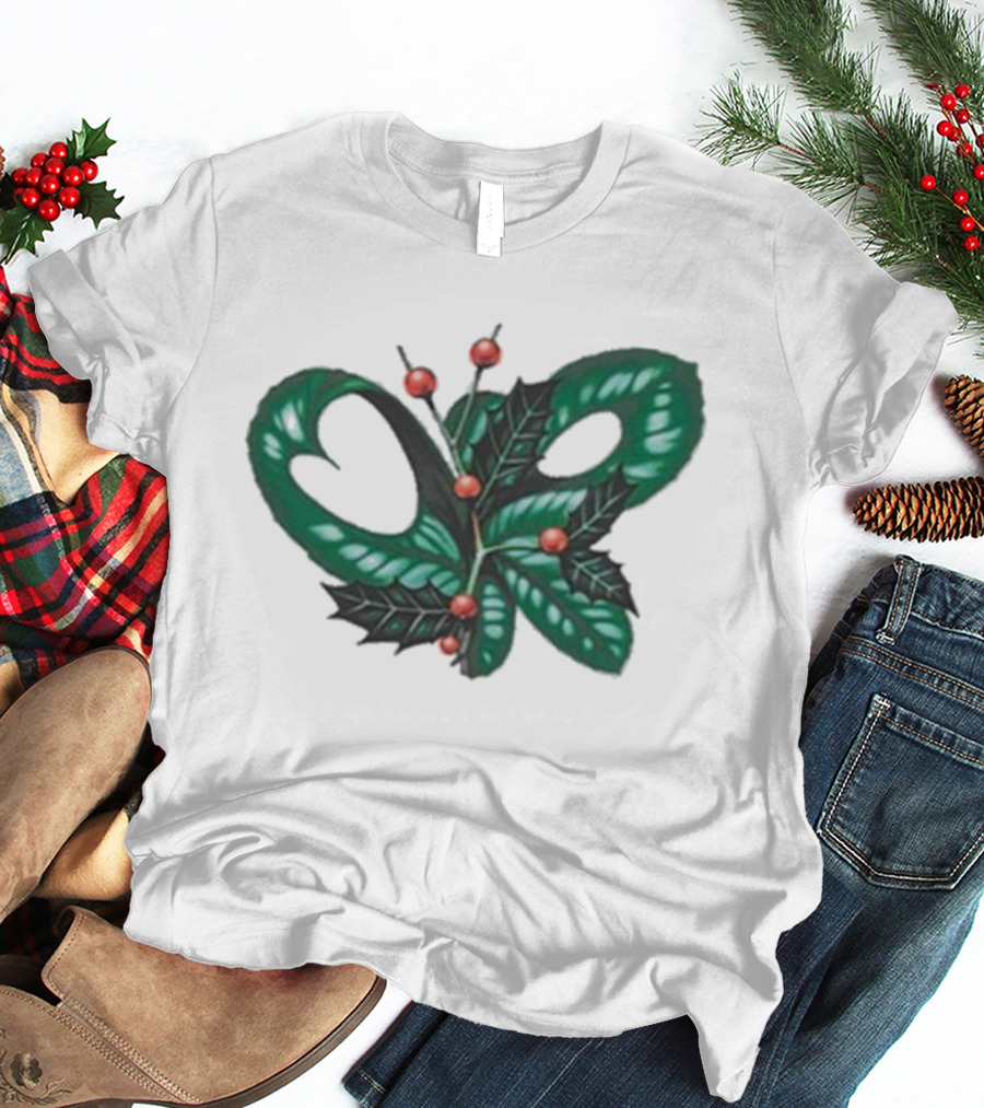 Olivia Rodrigo Holly Christmas Snake And Berries Holiday Theme T-Shirt