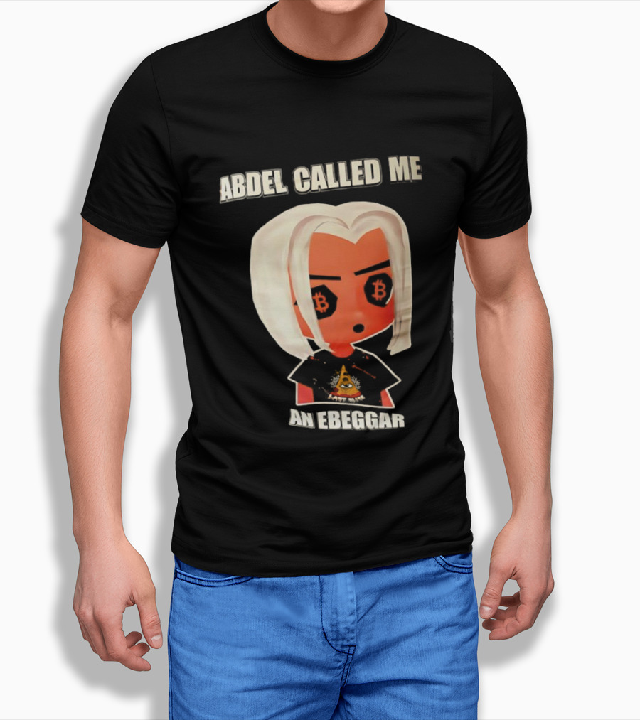 Abdel Called Me An Ebeggar Bitcoin Anime Character T-Shirt