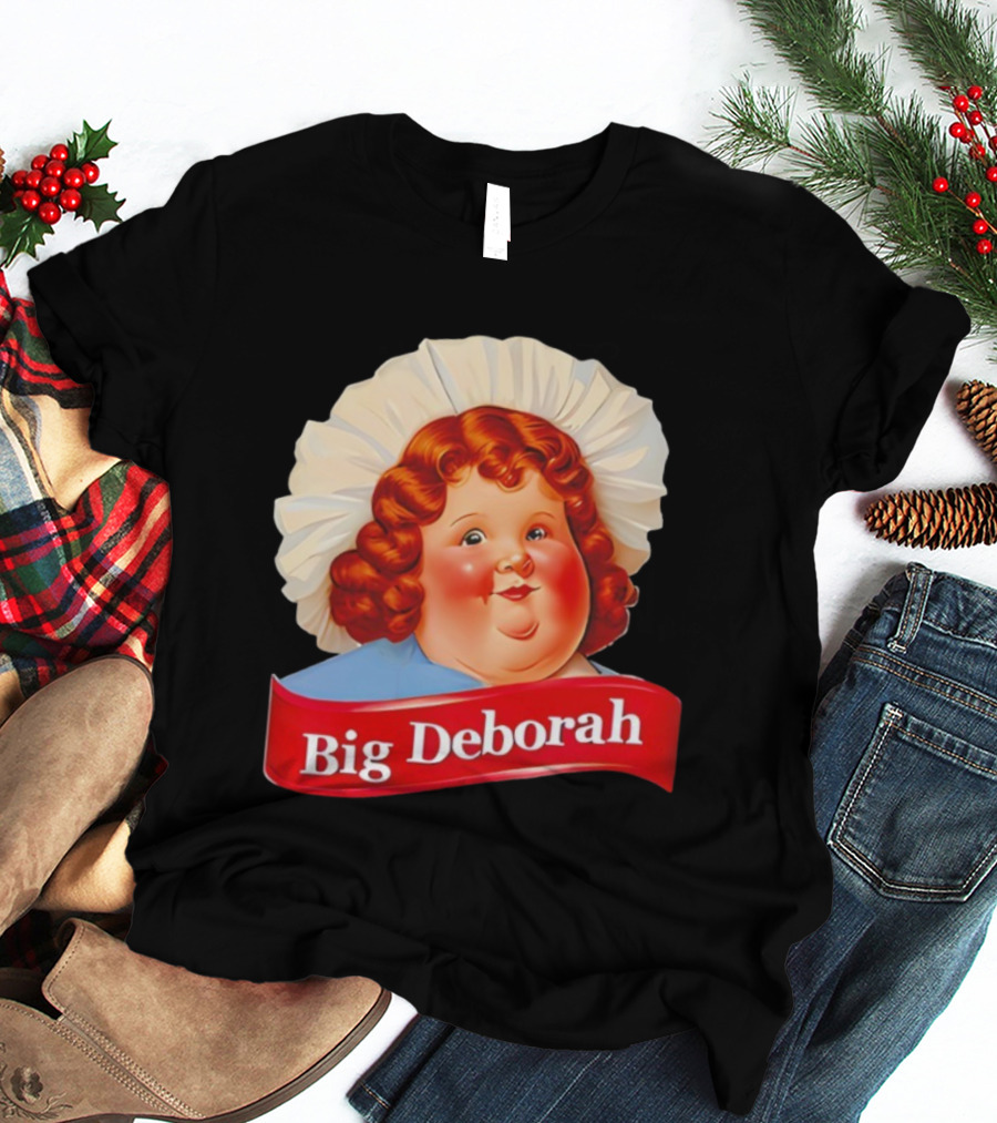 Big Deborah Nostalgic Character Icon With Red Hair And Chef Hat T-Shirt