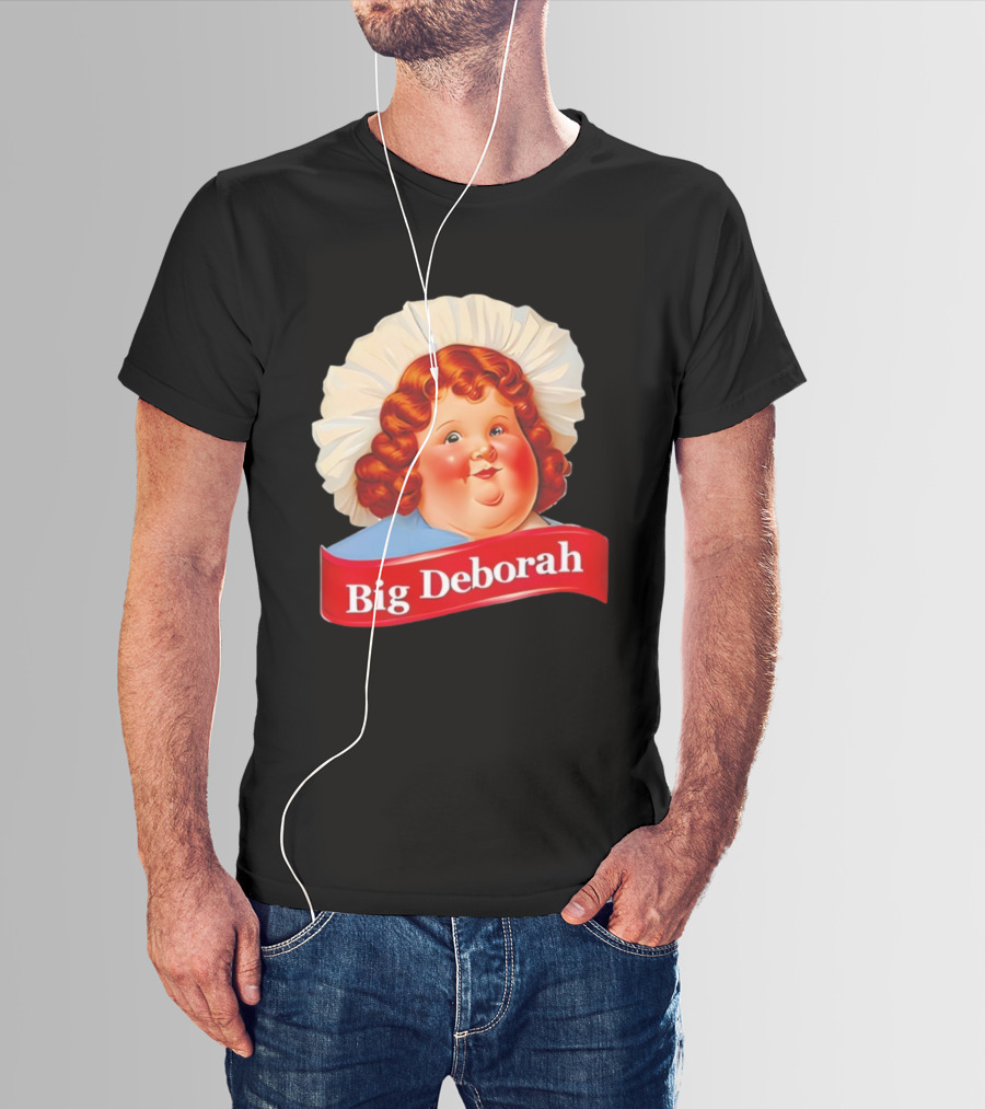 Big Deborah Nostalgic Character Icon With Red Hair And Chef Hat T-Shirt
