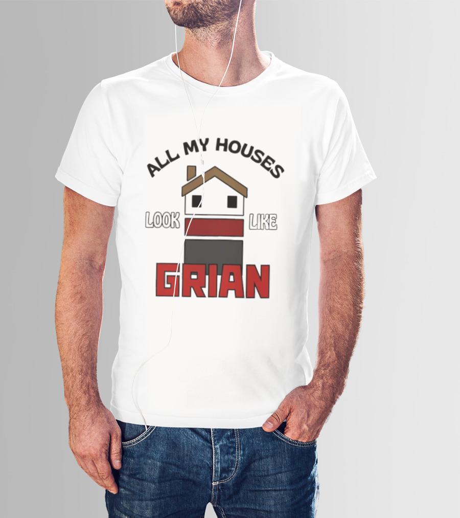 All My Houses Look Like Grian Minecraft Building Style T-Shirt