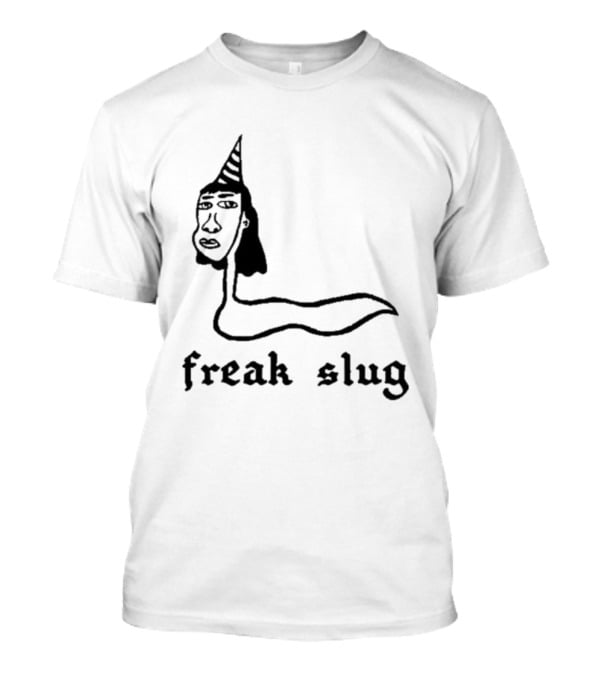 Freak Slug Party Slug Horned Head Illustration T-Shirt