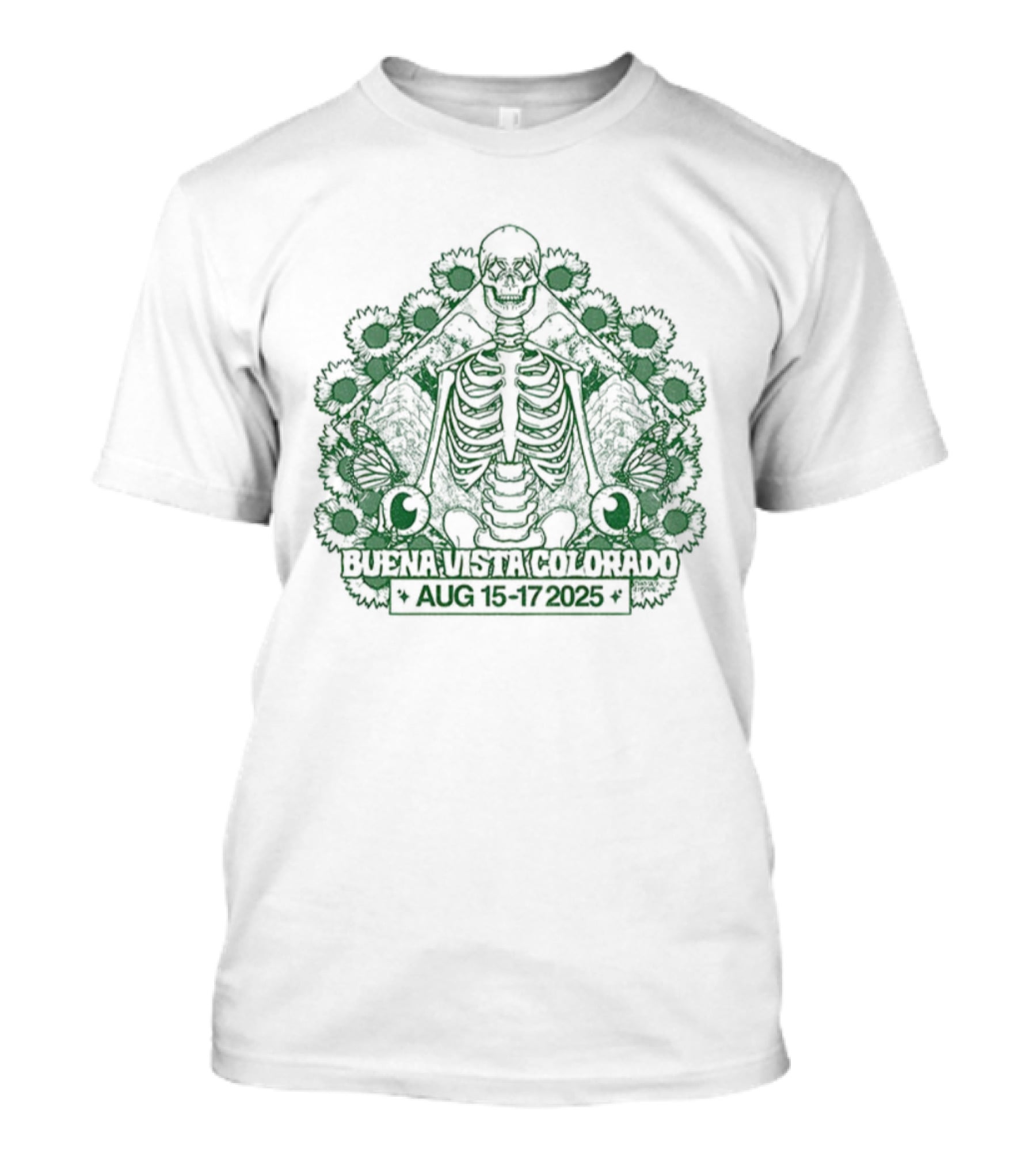 Skeleton Buena Vista Colorado AUG 15 17 2025 T-Shirt