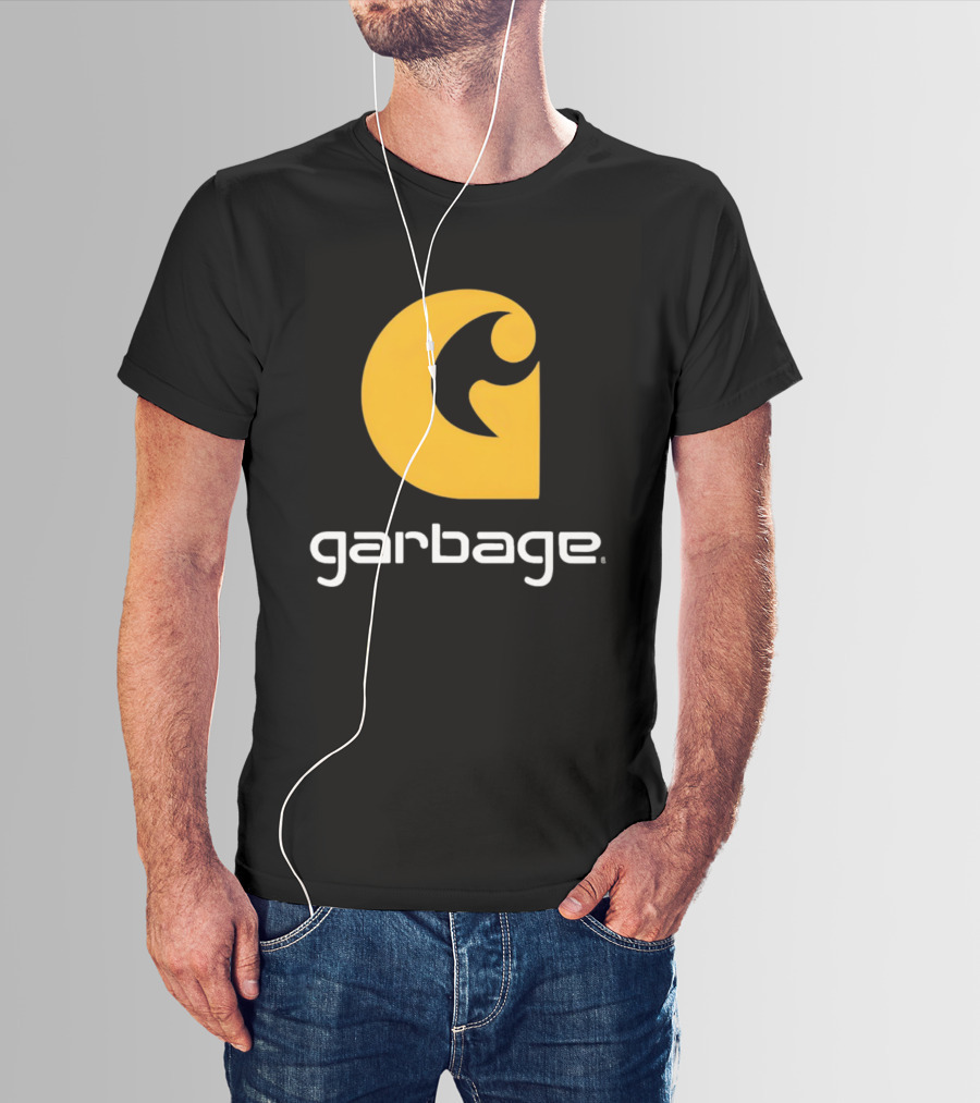 Garbage Icon Yellow G Carhartt Style T-Shirt