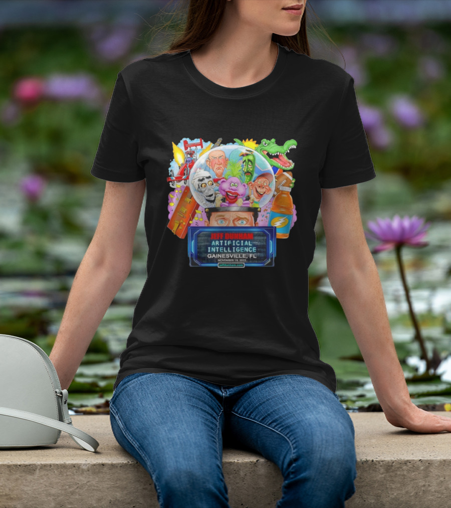 Jeff Dunham Artificial Intelligence Gainesville FL November 19 2025 T-Shirt