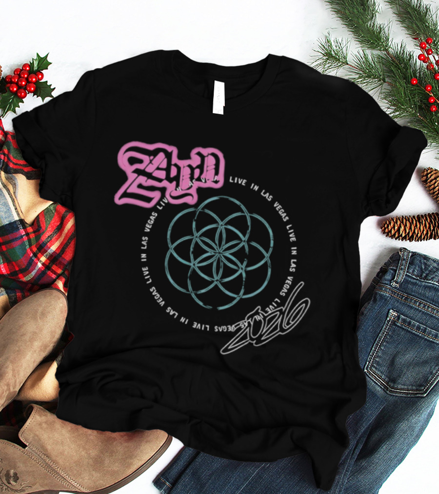 Live In Las Vegas 2024 Mandala T-Shirt
