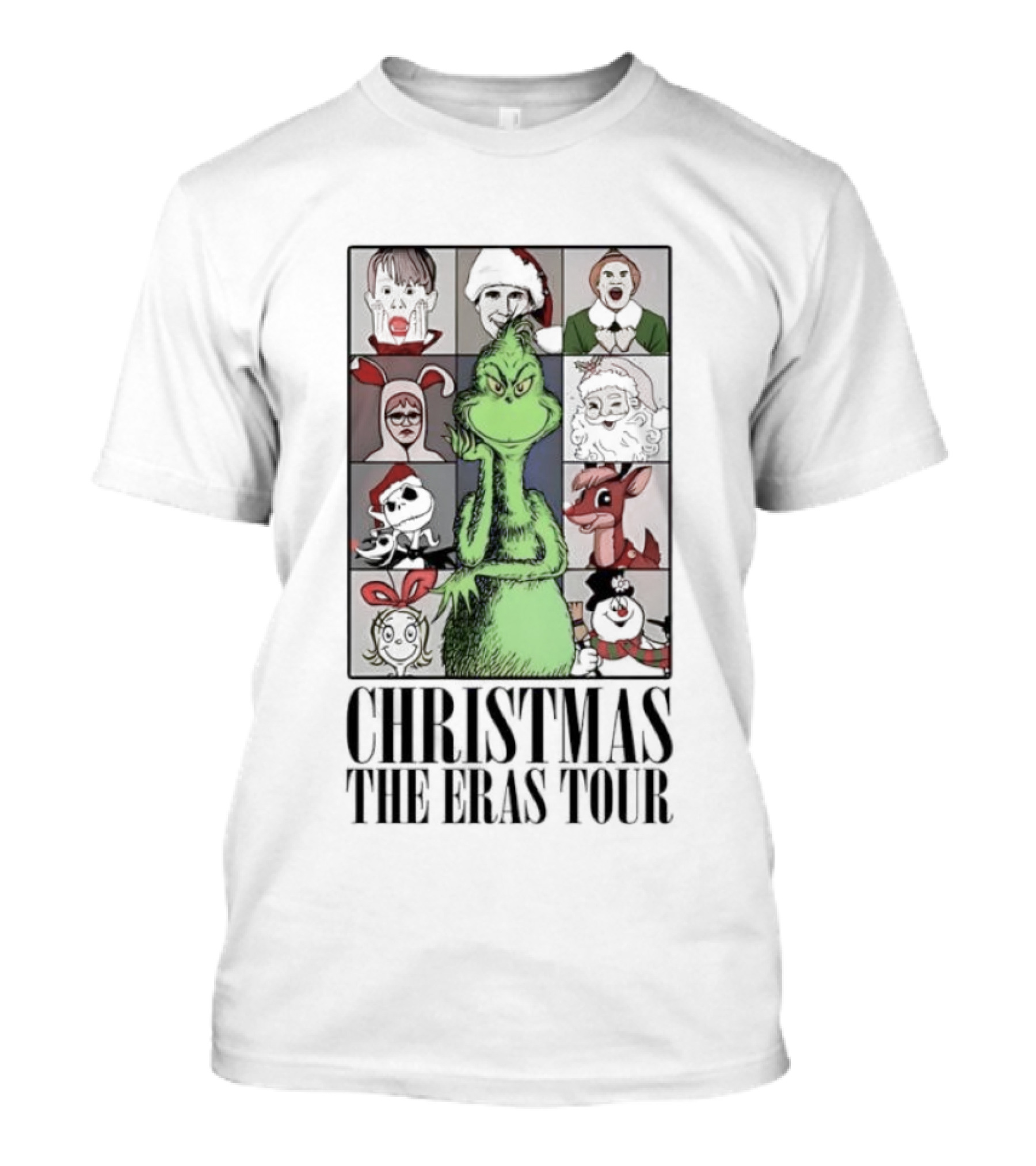Christmas Characters Grinch Eras Tour Collection T-Shirt