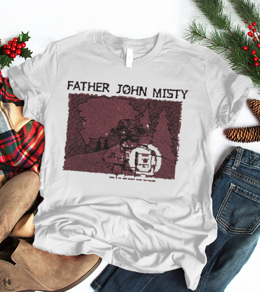 Father John Misty There’s No Mistaking What You Heard Hey Buddy Forest Illustration T-Shirt