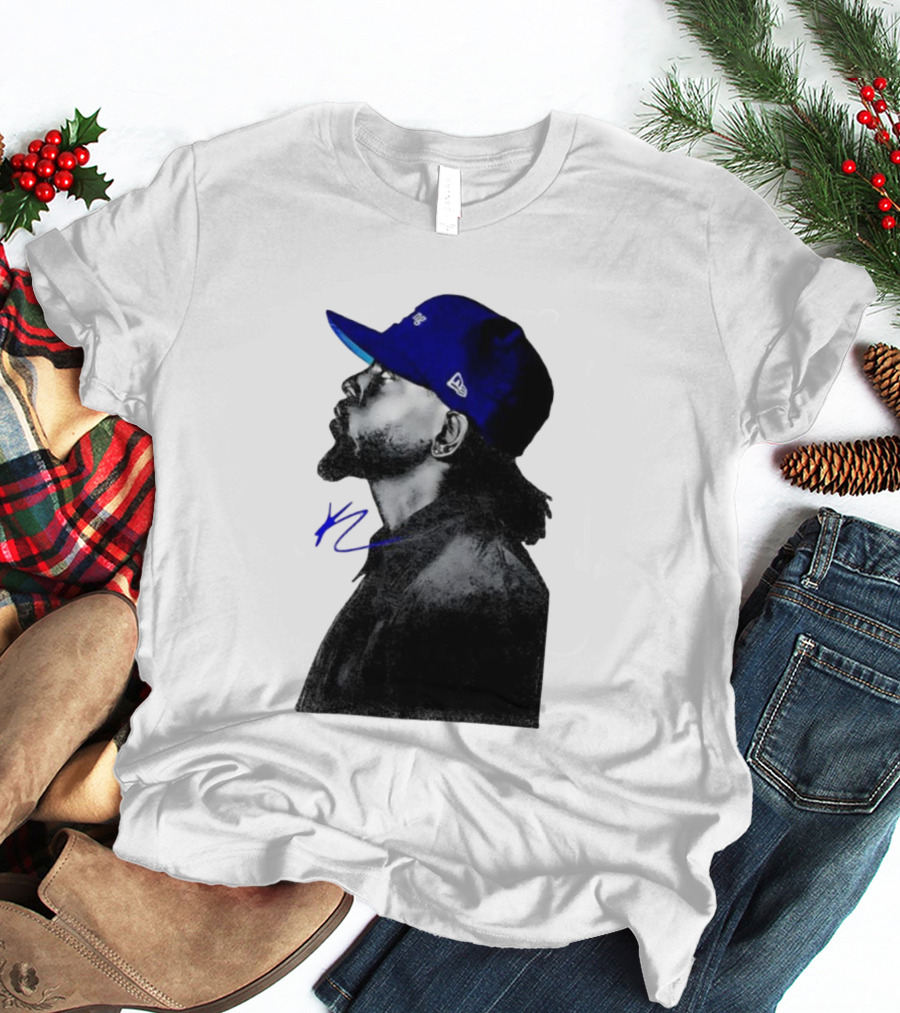 Kendrick Lamar GNX Signature YL Blue Cap T-Shirt